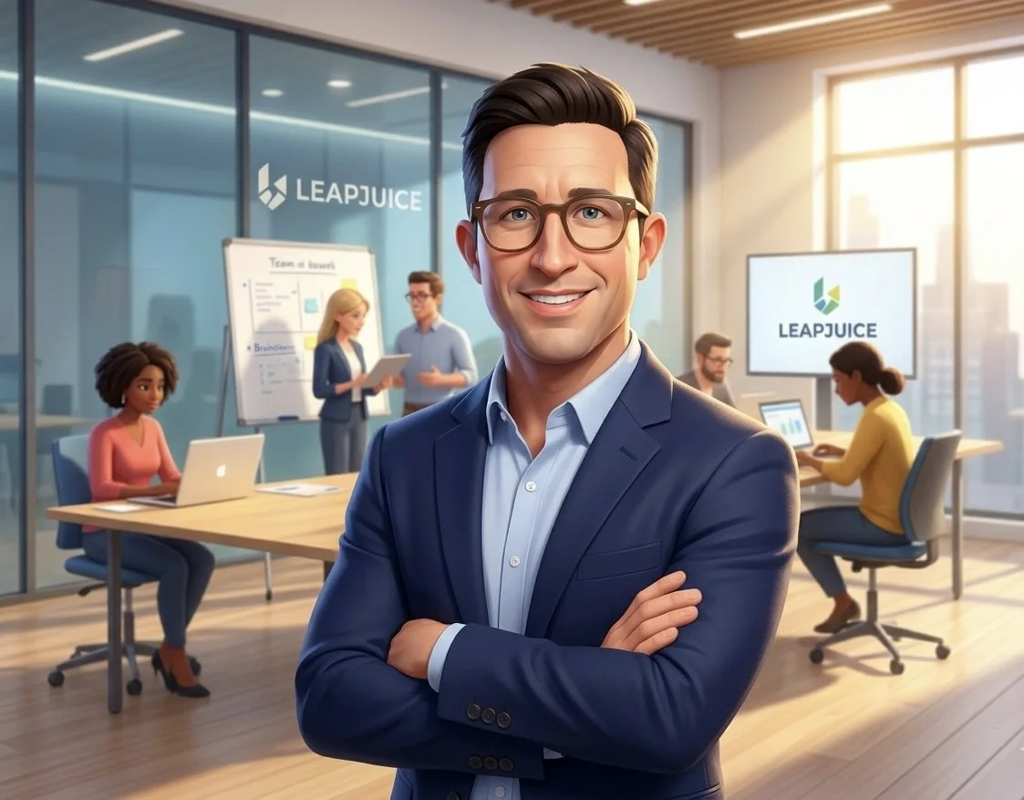 Andrew Talbot and the Leapjuice team