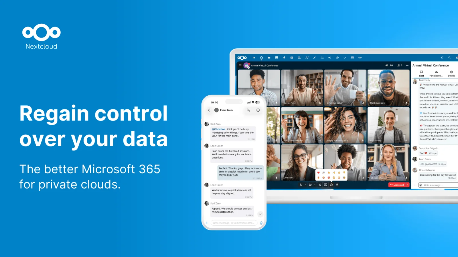 Nextcloud interface